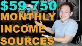 How I built 6 Income Sources That Generate $59,750 Per Month