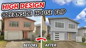 Oceanside House Flip Before and After - Designer Home Remodel