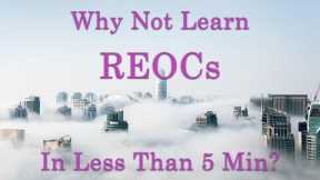 What are REOCs or Real Estate Operating Companies? Learn REOCs in less than 5 minutes.