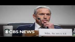 Watch Live: Former Starbucks CEO Howard Schultz testifies before Senate panel | CBS News