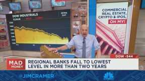 Cramer open minded on the banks because his charitable trust just doesn't have enough