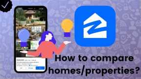 How to compare homes/properties on Zillow?