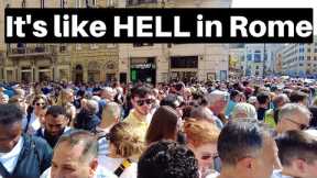Rome Italy, Dangerous Heatwave Grips Rome. Rome Walking Tour During A Heatwave 2023