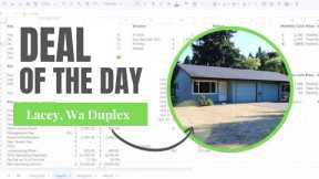 Multifamily Deal of the Day | Lacey, Wa Duplex | August 23, 2023