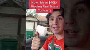 Make $40k+ a Month Flipping Real Estate Contracts! 🏡 #shorts #youtubeshorts #viral #sidehustle