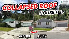 Collapsed Roof House Flip Before & After - Budget Home Renovation Before & After