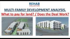 How to Build Apartments:  Learn to Value Land and Analyze Deals! (Real Estate Development)