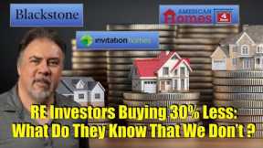 RE Investors Purchase 30% Less Homes - What Do They Know That We Don't - Housing Bubble 2.0