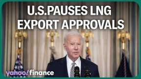 President Biden suspends liquefied natural gas exports