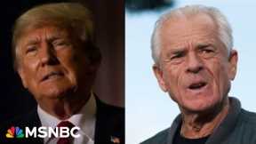 Coup bombshell: Peter Navarro in prison after admitting coup plot to MSNBC’s Ari Melber