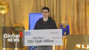$58M lottery winner from BC says parents asked if jackpot was a scam
