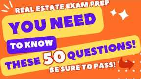 Real Estate Exam 2024 - 50 Questions To Pass The Real Estate Exam You Need To Know!