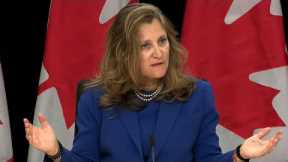 June rate cut? Chrystia Freeland says it's Bank of Canada's decision | INTEREST RATE NEWS