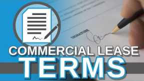 Typical Commercial Lease Terms That Everyone Should Know