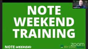 Note Training 101 - Note Weekend Class for August