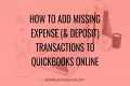 How to Add Missing Expense (&