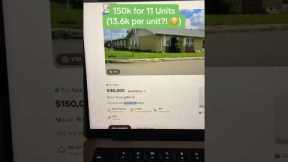Super Cheap 11 Unit Complex #rentalpropertyinvesting #realestate #realestateinvesting #multifamily