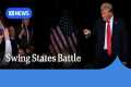 Trump and Harris campaign in key