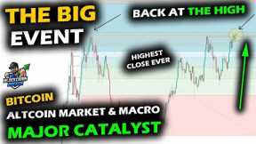 GIANT WEEK AHEAD as Altcoin Market and Stocks Press Highs Awaiting Catalyst Event, The Moment