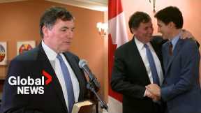 Dominic LeBlanc sworn-in as Canada's new finance minister hours after Freeland resigns