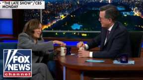 Harris cracks a beer with Stephen Colbert as millions flee Hurricane Milton