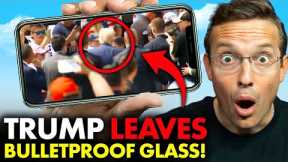 Trump SHOCKS Secret Service, Walks Outside Bulletproof Glass at Outdoor Rally For STUNNING Reason 🇺🇸